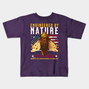 Engineered by nature cicada force Kids T-Shirt